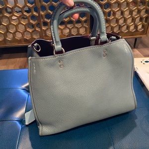 Coach Rogue Marine Blue leather satchel. Authentic from Coach store
